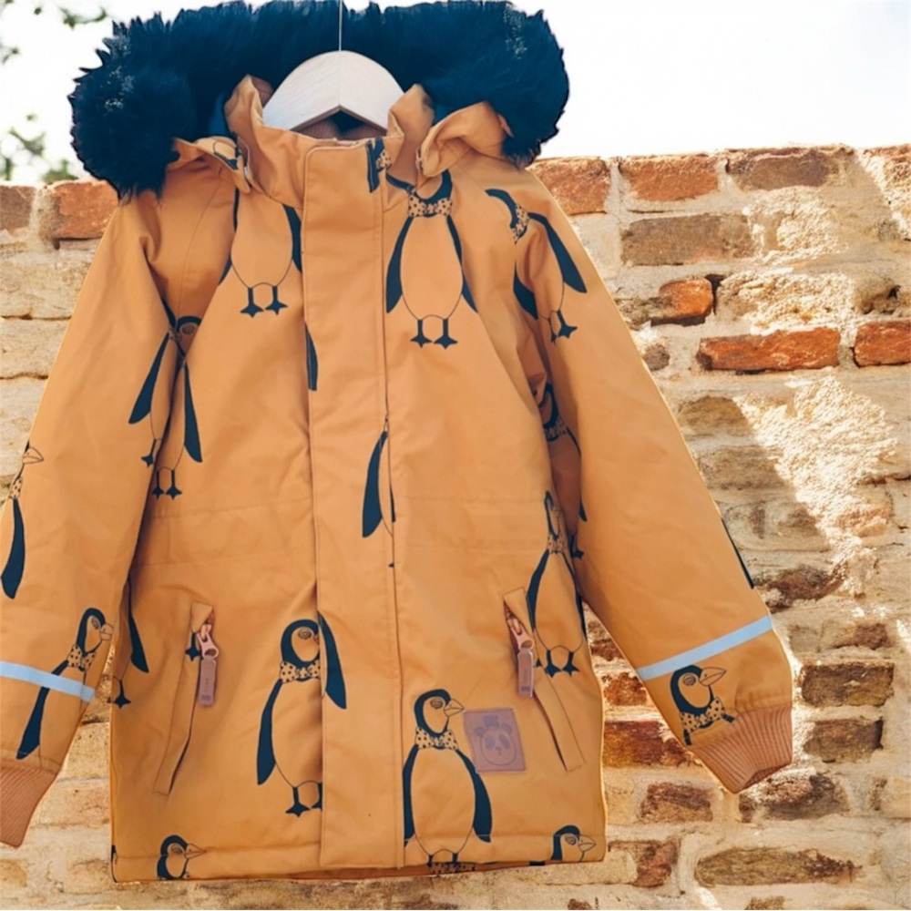 Mini Rodini Brown K2 Penguin Parka For kids All Genders